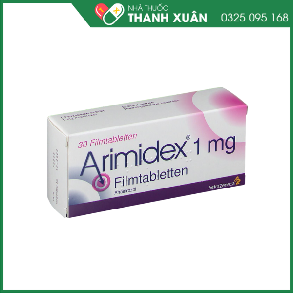 Arimidex 1mg - điều trị hỗ trợ cho phụ nữ sau mãn kinh bị ung thư vú giai đoạn sớm